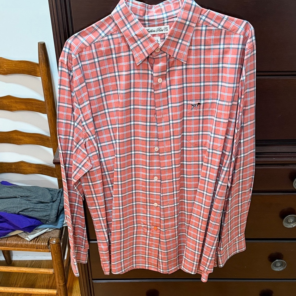 Classic Plaid Button-Down Shirt in Coral by Vineyard Vines